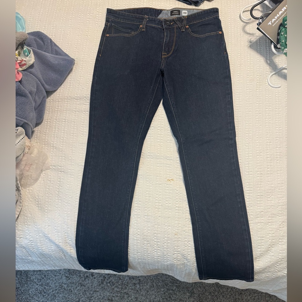 Volcom Dark Blue Slim Jeans Size 32x30